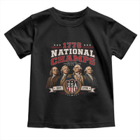 Funny Founding Fathers USA 250th Anniversary Toddler T Shirt 1776 Championship Parody American Flag Vintage Patriotic Humor
