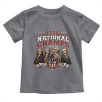 Funny Founding Fathers USA 250th Anniversary Toddler T Shirt 1776 Championship Parody American Flag Vintage Patriotic Humor