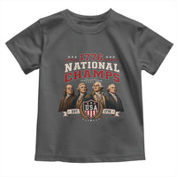 Funny Founding Fathers USA 250th Anniversary Toddler T Shirt 1776 Championship Parody American Flag Vintage Patriotic Humor