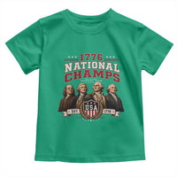 Funny Founding Fathers USA 250th Anniversary Toddler T Shirt 1776 Championship Parody American Flag Vintage Patriotic Humor