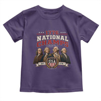 Funny Founding Fathers USA 250th Anniversary Toddler T Shirt 1776 Championship Parody American Flag Vintage Patriotic Humor