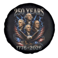 Founding Fathers USA 250th Anniversary Spare Tire Cover Vintage 250 Years 1776 2026 Patriotic Eagle American Flag