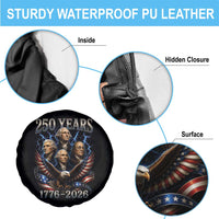 Founding Fathers USA 250th Anniversary Spare Tire Cover Vintage 250 Years 1776 2026 Patriotic Eagle American Flag