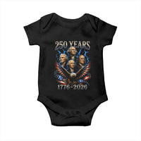 Founding Fathers USA 250th Anniversary Baby Onesie Vintage 250 Years 1776 2026 Patriotic Eagle American Flag