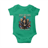 Founding Fathers USA 250th Anniversary Baby Onesie Vintage 250 Years 1776 2026 Patriotic Eagle American Flag
