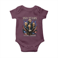 Founding Fathers USA 250th Anniversary Baby Onesie Vintage 250 Years 1776 2026 Patriotic Eagle American Flag