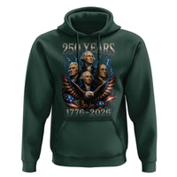 Founding Fathers USA 250th Anniversary Hoodie Vintage 250 Years 1776 2026 Patriotic Eagle American Flag