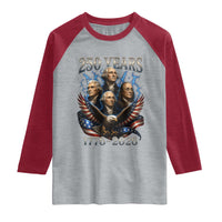 Founding Fathers USA 250th Anniversary Raglan Shirt Vintage 250 Years 1776 2026 Patriotic Eagle American Flag