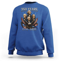 Founding Fathers USA 250th Anniversary Sweatshirt Vintage 250 Years 1776 2026 Patriotic Eagle American Flag