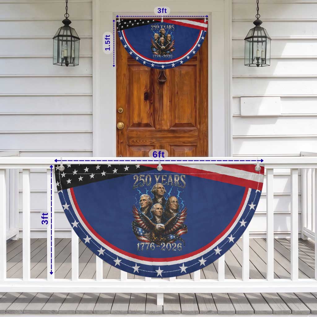Founding Fathers USA 250th Anniversary Patriotic Fan Flag Vintage 250 Years 1776 2026 Eagle American Flag