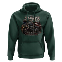 Retro Biker USA 250th Anniversary Hoodie Vintage Motorcycle American Flag Route 66 Highway