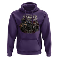 Retro Biker USA 250th Anniversary Hoodie Vintage Motorcycle American Flag Route 66 Highway