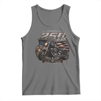 Retro Biker USA 250th Anniversary Tank Top Vintage Motorcycle American Flag Route 66 Highway