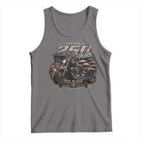 Retro Biker USA 250th Anniversary Tank Top Vintage Motorcycle American Flag Route 66 Highway