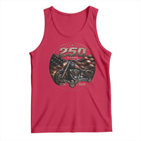 Retro Biker USA 250th Anniversary Tank Top Vintage 250 Years 1776 2026 Patriotic Motorcycle American Flag
