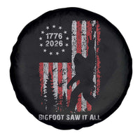 Bigfoot Sasquatch USA 250th Anniversary Spare Tire Cover Retro Bigfoot Saw It All 250 Years 1776 2026 4th of July