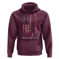 Bigfoot Sasquatch USA 250th Anniversary Hoodie Retro Bigfoot Saw It All 250 Years 1776 2026 4th of July