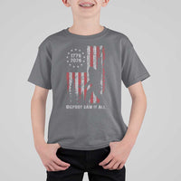 Bigfoot Sasquatch USA 250th Anniversary T Shirt For Kid Retro Bigfoot Saw It All 250 Years 1776 2026 4th of July