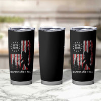 Bigfoot Sasquatch USA 250th Anniversary Tumbler Cup Retro Bigfoot Saw It All 250 Years 1776 2026 4th of July