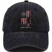Bigfoot Sasquatch USA 250th Anniversary Washed Cotton Baseball Cap Retro Bigfoot Saw It All 250 Years 1776 2026 4th of July