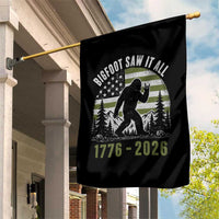 Retro Bigfoot Saw It All USA 250th Anniversary Garden Flag 250 Years 1776 2026 4th of July Sasquatch Flag