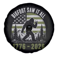 Retro Bigfoot Saw It All USA 250th Anniversary Spare Tire Cover 250 Years 1776 2026 4th of July Sasquatch Flag