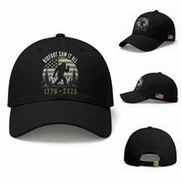 Retro Bigfoot Saw It All USA 250th Anniversary Baseball Cap 250 Years 1776 2026 4th of July Sasquatch Flag