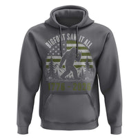 Retro Bigfoot Saw It All USA 250th Anniversary Hoodie 250 Years 1776 2026 4th of July Sasquatch Flag
