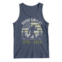 Retro Bigfoot Saw It All USA 250th Anniversary Tank Top 250 Years 1776 2026 4th of July Sasquatch Flag