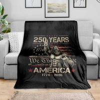 Bigfoot Sasquatch USA 250th Anniversary Throw Blanket Retro 250 Years 1776 2026 4th of July Independence Day