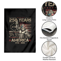 Bigfoot Sasquatch USA 250th Anniversary Garden Flag Retro 250 Years 1776 2026 4th of July Independence Day