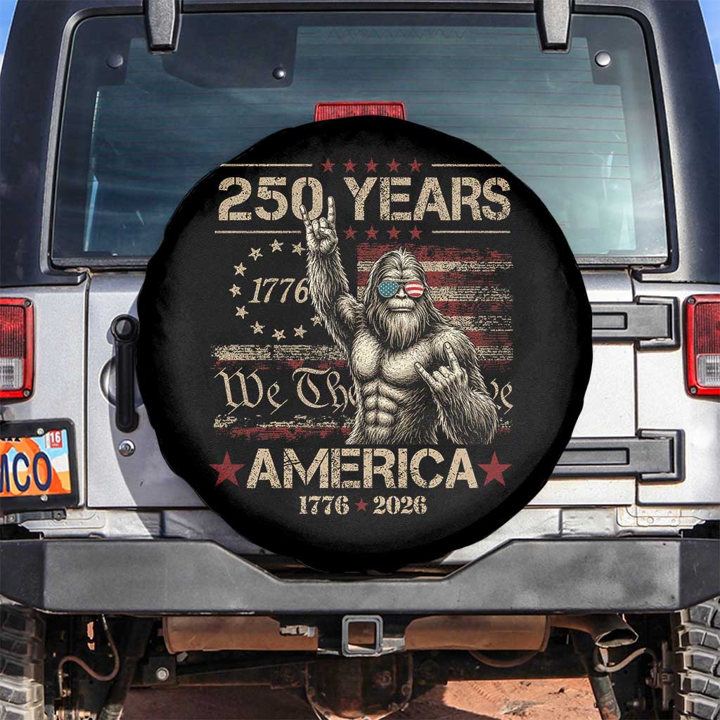 Bigfoot Sasquatch USA 250th Anniversary Spare Tire Cover Retro 250 Years 1776 2026 4th of July Independence Day