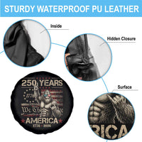 Bigfoot Sasquatch USA 250th Anniversary Spare Tire Cover Retro 250 Years 1776 2026 4th of July Independence Day