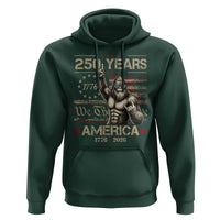 Bigfoot Sasquatch USA 250th Anniversary Hoodie Retro 250 Years 1776 2026 4th of July Independence Day