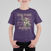 Bigfoot Sasquatch USA 250th Anniversary T Shirt For Kid Retro 250 Years 1776 2026 4th of July Independence Day