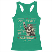 Bigfoot Sasquatch USA 250th Anniversary Racerback Tank Top Retro 250 Years 1776 2026 4th of July Independence Day