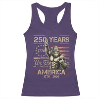 Bigfoot Sasquatch USA 250th Anniversary Racerback Tank Top Retro 250 Years 1776 2026 4th of July Independence Day