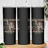 Bigfoot Sasquatch USA 250th Anniversary Skinny Tumbler Retro 250 Years 1776 2026 4th of July Independence Day