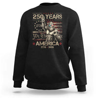 Bigfoot Sasquatch USA 250th Anniversary Sweatshirt Retro 250 Years 1776 2026 4th of July Independence Day