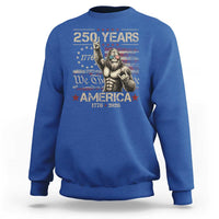 Bigfoot Sasquatch USA 250th Anniversary Sweatshirt Retro 250 Years 1776 2026 4th of July Independence Day
