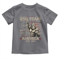 Bigfoot Sasquatch USA 250th Anniversary Toddler T Shirt Retro 250 Years 1776 2026 4th of July Independence Day