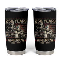 Bigfoot Sasquatch USA 250th Anniversary Tumbler Cup Retro 250 Years 1776 2026 4th of July Independence Day