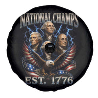 Founding Fathers USA 250th Anniversary Spare Tire Cover Vintage National Champions 250 Years Patriotic American Flag