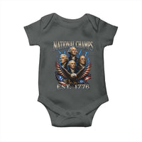 Founding Fathers USA 250th Anniversary Baby Onesie Vintage National Champions 250 Years Patriotic American Flag