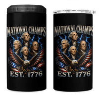 Founding Fathers USA 250th Anniversary 4 in 1 Can Cooler Tumbler Vintage National Champions 250 Years Patriotic American Flag