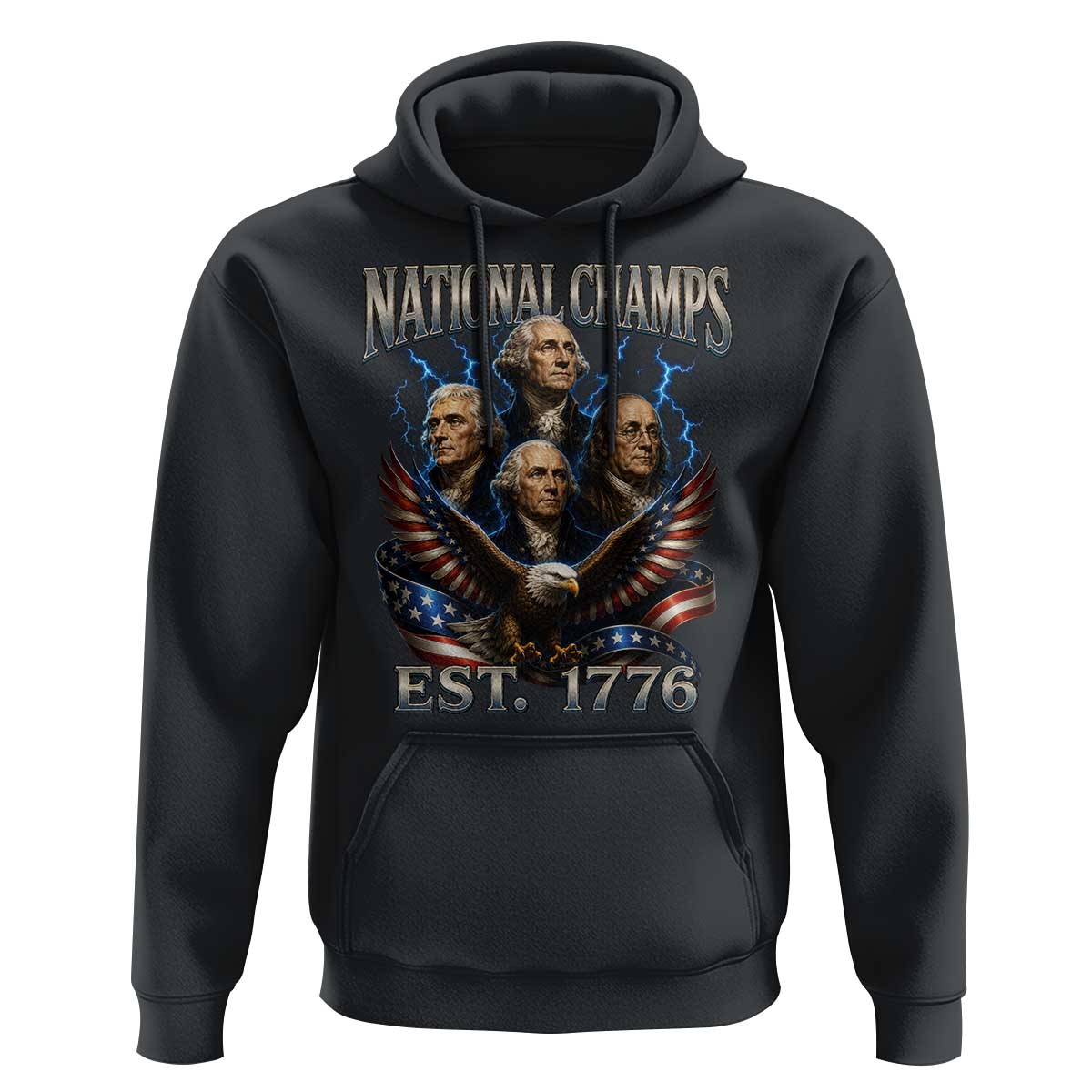 Founding Fathers USA 250th Anniversary Hoodie Vintage National Champions 250 Years Patriotic American Flag