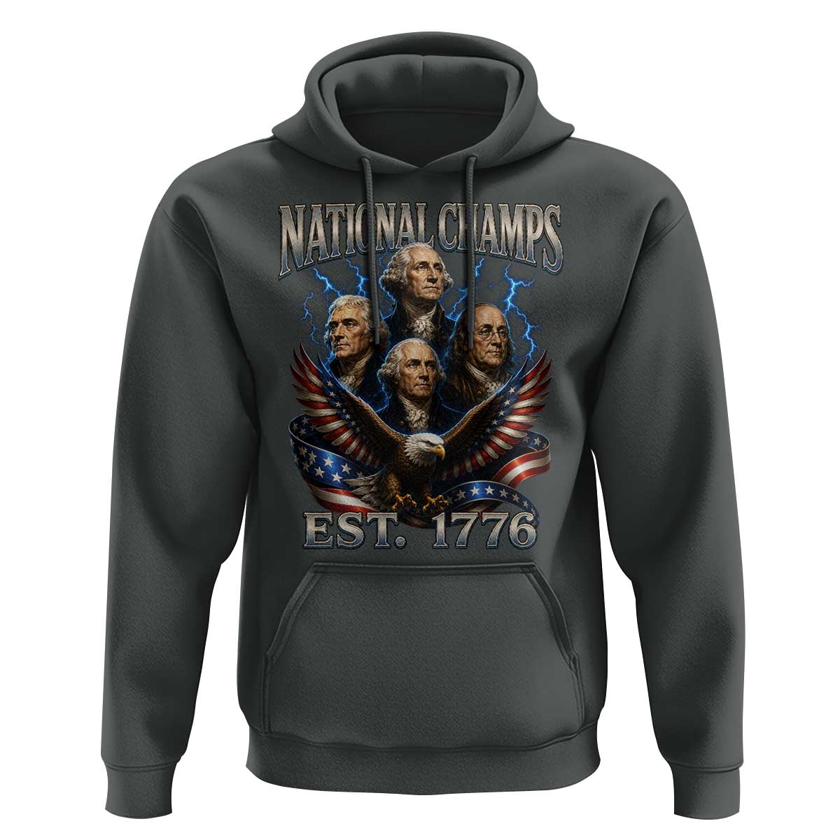 Founding Fathers USA 250th Anniversary Hoodie Vintage National Champions 250 Years Patriotic American Flag