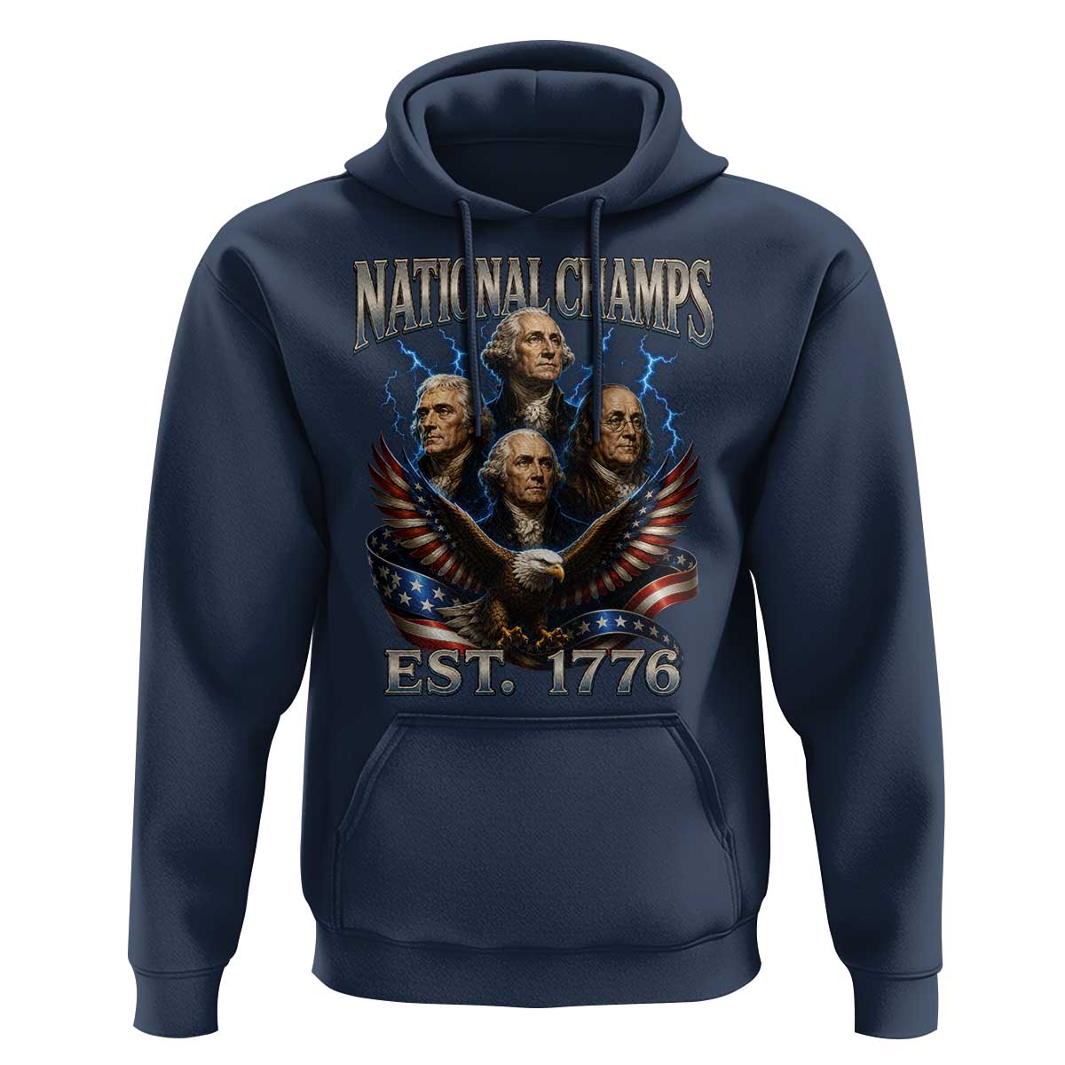 Founding Fathers USA 250th Anniversary Hoodie Vintage National Champions 250 Years Patriotic American Flag