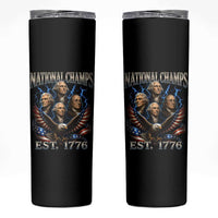 Founding Fathers USA 250th Anniversary Skinny Tumbler Vintage National Champions 250 Years Patriotic American Flag