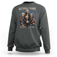 Founding Fathers USA 250th Anniversary Sweatshirt Vintage National Champions 250 Years Patriotic American Flag